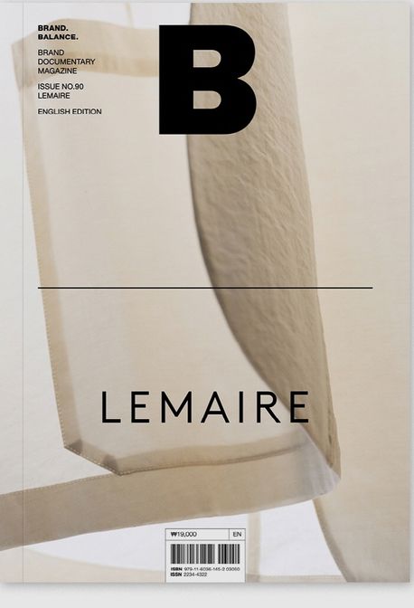 Magazine B No.90 : Lemaire(르메르)