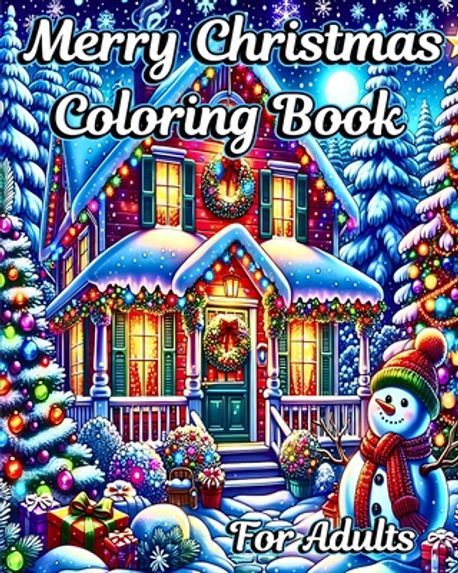 Merry Christmas Coloring Book for Adults | Helle, Luna B. - 교보문고