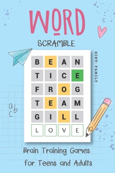 Word Scramble Brain Training Games for Teens and Adults | Books, Ala - 교보문고