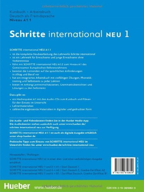 Schritte international Neu 1. A1.1 | Niebisch, Daniela - 교보문고