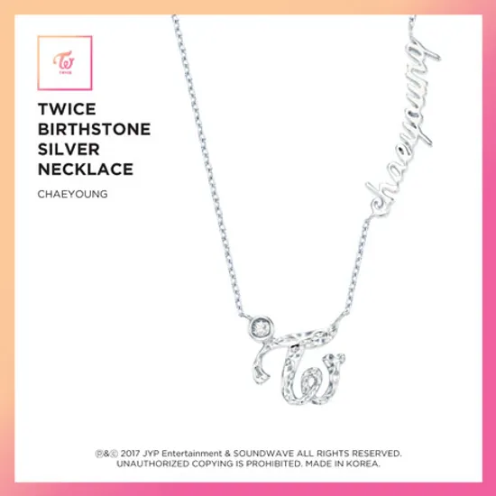 CHAEYOUNG(채영) - BIRTHSTONE SILVER NECKLACE: JEWELRY COLLECTION [한정판]