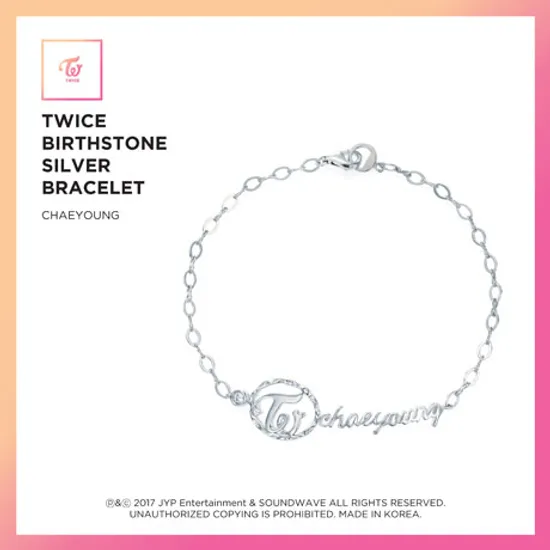 CHAEYOUNG(채영) - BIRTHSTONE SILVER BRACELET: JEWELRY COLLECTION [한정판]