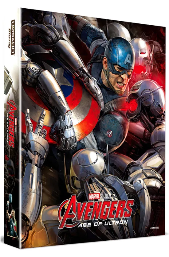 어벤져스: 에이지 오브 울트론 4K UHD+BD [B2 렌티큘러 풀슬립 스틸북 한정판] [THE AVENGERS: AGE OF ULTRON]