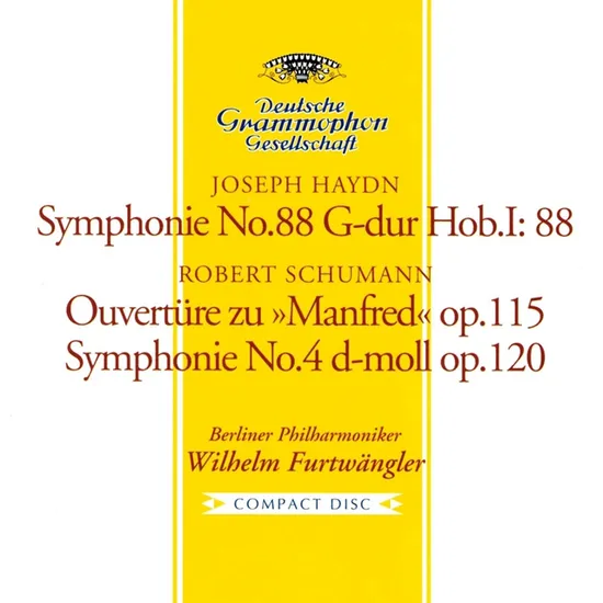 SYMPHONY OP.120, HOB.I:88/ WILHELM FURTWANGLER [SHM-CD] [슈만, 하이든: 교향곡 모음집 - 빌헬름 푸르트뱅글러]