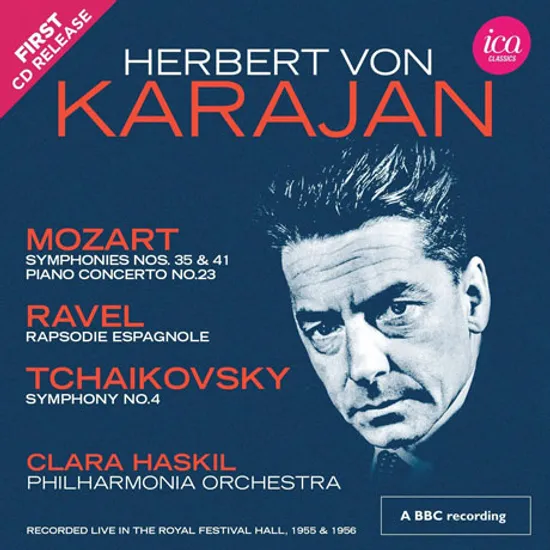 SYMPHONY NO.4, RAPSODIE ESPAGNOLE, SYMPHONY NO.35, 41 & PIANO CONCERTO NO.23/ CLARA HASKIL, HERBERT VON KARAJAN [차이코프스키: 교향곡 4번, 라벨: 스페인 광시곡, 모차르트 교향곡, 피아노 협주곡 23번 - 카라얀]