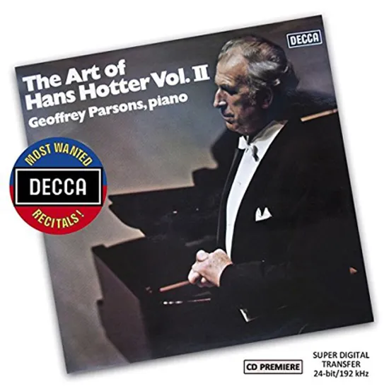 THE ART OF HANS HOTTER VOL.2 [DECCA MOST WANTED RECITALS] [한스 호터의 예술 2]