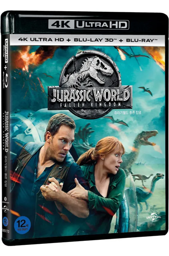 쥬라기 월드: 폴른 킹덤 4K UHD+3D+2D [무삭제 한정판] [JURASSIC WORLD: FALLEN KINGDOM]