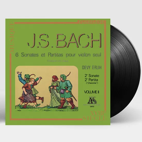 6 SONATAS & PARTITAS FOR SOLO VIOLIN/ DEVY ERLIH VOL.2 [바흐: 무반주 바이올린을 위한 소나타와 파르티타 2집 - 드비 에를리히] [180G LP]