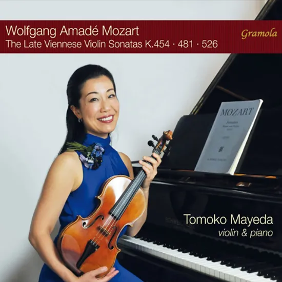 THE LATE VIENNESE VIOLIN SONATAS K.454,, 481, 526/ TOMOKO MAYEDA [모차르트: 바이올린 소나타 - 마에다 도모코]