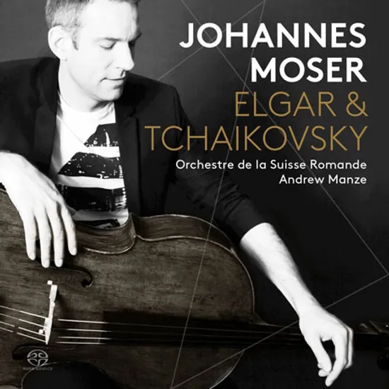 CELLO WORKS/ JOHANNES MOSER, ANDREW MANZE [SACD HYBRID] [엘가 & 차이코프스키 : 첼로 작품집 - 모저 & 맨츠]