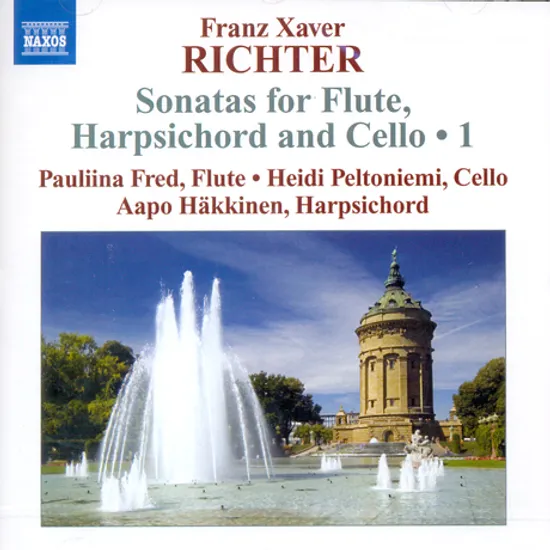 SONATAS FOR FLUTE, HARPSICHORD & CELLO 1/ PAULIINA FRED, HEIDI PELTONIEMI, AAPO HAKKINEN