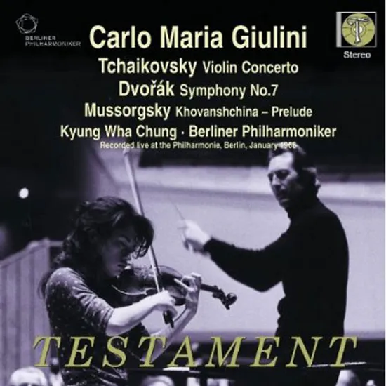 VIOLIN CONCERTOS & SYMPPHONY NO.7/ KYUNG-WHA CHUNG, CARLO MARIA GIULINI [무소르그스키: 바이올린 협주곡 & 차이코프스키: 교향곡 7번 - 정경화, 줄리니]
