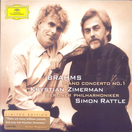PIANO CONCERTO NO.1/ KRYSTIAN ZIMERMAN, SIMON RATTLE [브람스: 피아노 협주곡 1번 - 지메르만 & 래틀]