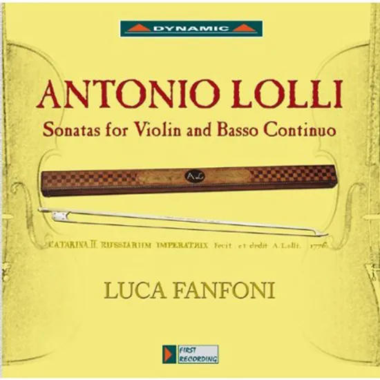 SONATAS FOR VIOLIN AND BASSO CONTINUO/ LUCA FANFONI