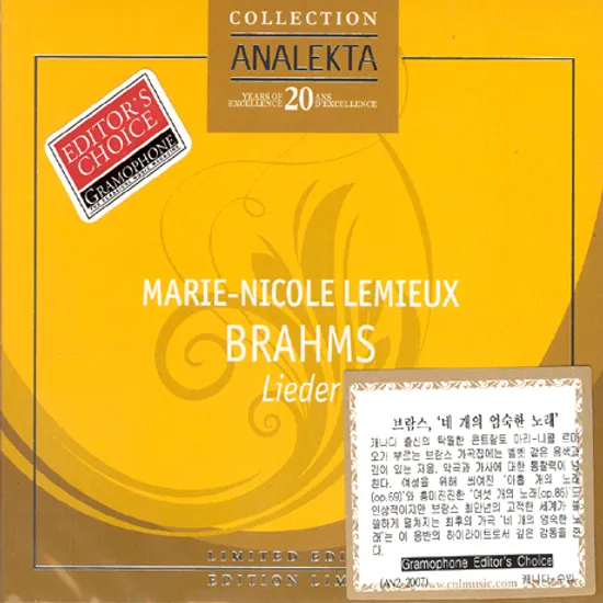 SECHS LIEDER, OP.86/ MARIE-NICOLE LEMIEUX