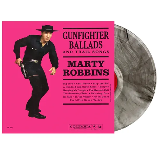 SINGS GUNFIGHTER BALLADS AND TRAIL SONGS [CLEAR/BLACK “GUNSMOKE” SWIRL LP]