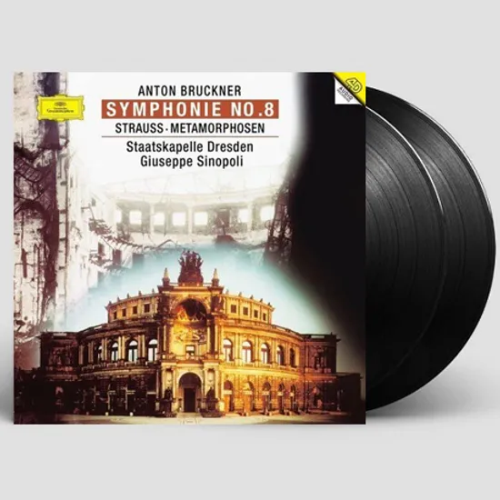 BRUCKNER NO.8 & METAMORPHOSEN/ GIUSEPPE SINOPOLI [ANALOGPHONIC 180G LP] [브루크너: 교향곡 8번 & 슈트라우스: 메타모르포젠]