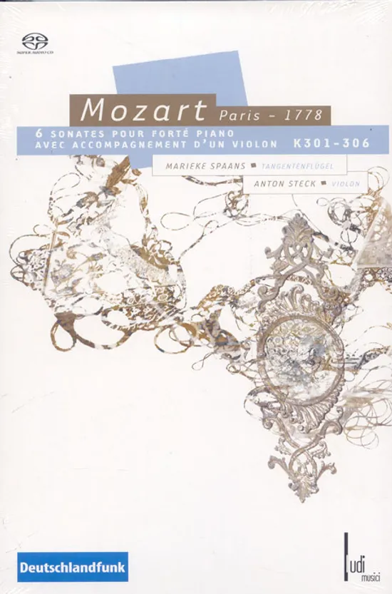 6 SONATES POUR FORTE PIANO/ AVEC ACCOMPAGNEMENT D`UN VIOLIN K301-306/ MARIEKE SPAANS/ ANTON STECK [SACD HYBRID]