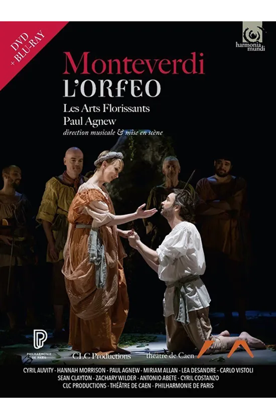 L`ORFEO/ LES ARTS FLORISSANTS, PAUL AGNEW [DVD+BD] [몬테베르디: 오르페오 전곡 - 레자르 플로리상, 폴 애그뉴]