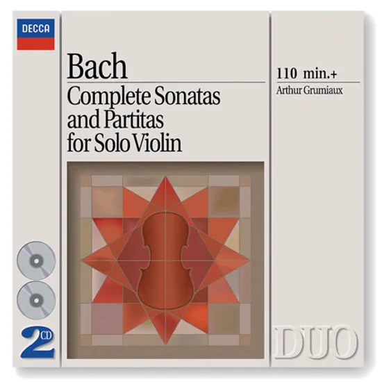 COMPLETE SONATAS AND PARTITAS FOR SOLO VIOLIN/ ARTHUR GRUMIAUX [DECCA DUO] [바흐: 무반주 바이올린 소나타와 파르티타 - 그뤼미오]