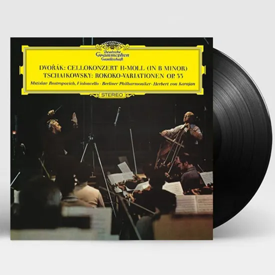 CELLO CONCERTO & ROCOCO VARIATIONS/ MSTISLAV ROSTROPOVICH, HERBERT VON KARAJAN [180G LP] [드보르작: 첼로 협주곡 & 차이코프스키: 로코코 변주곡 - 로스트로포비치 & 카라얀]