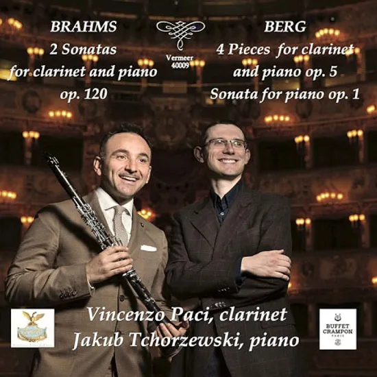 CLARINET WORKS/ VINCENZO PACI, JAKUB TCHORZEWSKI [브람스: 클라리넷 소나타 1, 2번 & 베르크: 네 개의 소품, 피아노 소나타 - 빈센초 파치]