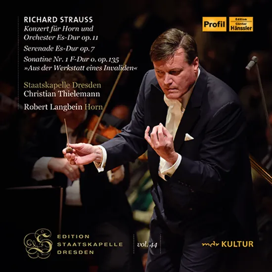 HORN CONCERTO OP.11, SERENADE, SONATINE/ , ROBERT LANGBEIN, CHRISTIAN THIELEMANN [슈트라우스: 메타모르포젠, 호른 협주곡, 세레나데, 소나티네 1번 - 슈타츠카펠레 드레스덴, 틸레만]
