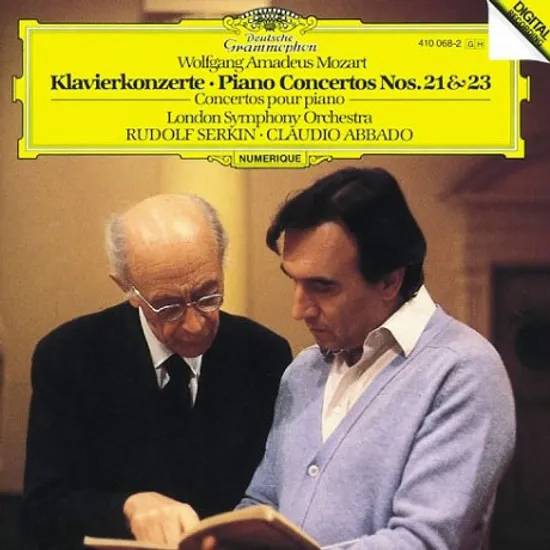 PIANO CONCERTOS NOS 21 & 23/ RUDOLF SERKIN, CLAUDIO ABBADO [모차르트: 피아노 협주곡 - 제르킨 & 아바도]