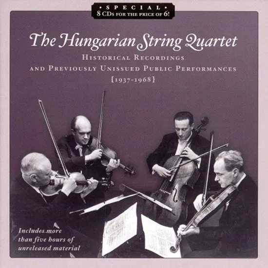 HISTORICAL RECORDINGS AND PREVIOUSLY UNISSUED PUBLIC PERFORMANCES [1937-1968] [헝가리안 사중주단: 미발매 레코딩]