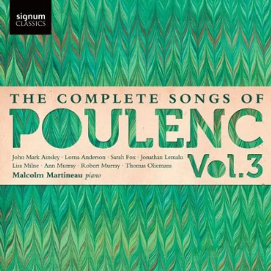 THE COMPLETE SONGS OF POULENC VOL.3/ LORNA ANDERSON [풀랑크: 가곡 전집 3집]