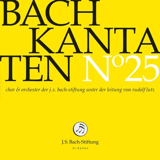 KANTATEN NO.25/ RUDOLF LUTZ [바흐: 칸타타 25집 - 루돌프 루츠]