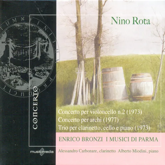 CONCERTO PER VIOLONCELLO NO.2, TRIO PER CLARINETTO CELLO & PIANO/ ENRICO BRONZI