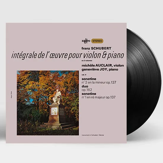 SCHUBERT: INTEGRALE DE L`AEUVRE POUR VIOLON & PIANO VOL.1 [미셸 오클레르: 슈베르트 바이올린과 피아노을 위한 작품 2집] [180G LP]