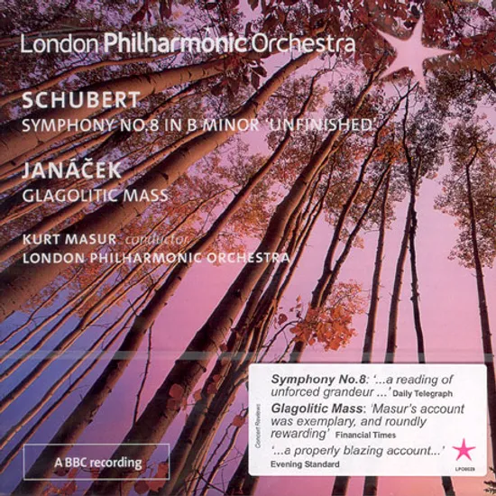 SYMPHONY NO.8 IN B MINOR `UNFINISHED`/ GLAGOLITIC MASS