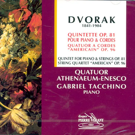 QUINTET FOR PIANO & STRINGS/ QUATUOR ATHENAEUM-ENESCO/ GABRIEL TACCHINO [드보르작 피아노 오중주]