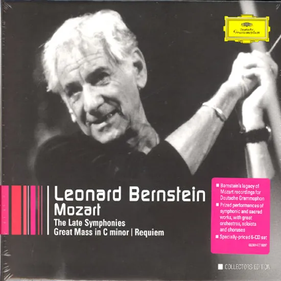 THE LAKE SYMPHONIES/ GREAT MASS IN C MINOR REQUIEM/ LEONARD BERNSTEIN