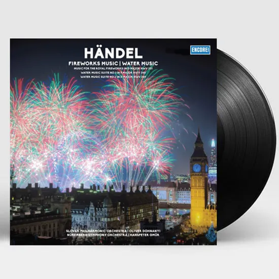 FIREWORKS MUSIC, WATER MUSIC/ OLIVER DOHNANYI, HANSPETER GMUR [헨델: 불꽃놀이, 수상음악] [180G LP]