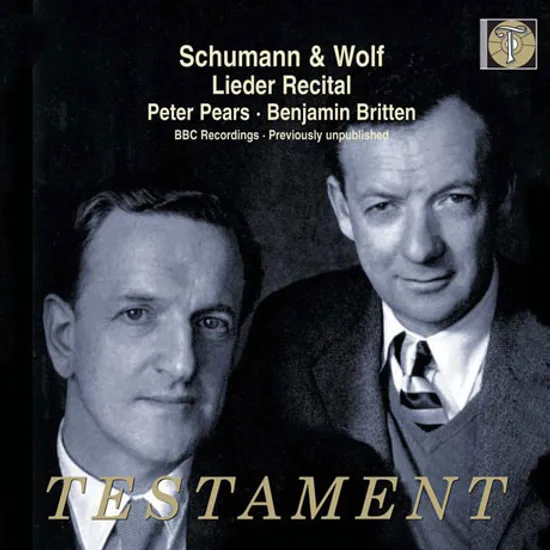LIEDER RECITAL/ PETER PEARS, BENJAMIN BRITTEN [슈만: 시인의 사랑 & 볼프: 17곡의 가곡 - 피터 피어스, 벤자민 브리튼]