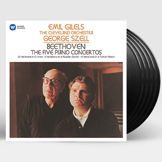 THE 5 PIANO CONCERTOS & VARIATIONS/ EMIL GILELS, GEORGE SZELL [베토벤: 피아노 협주곡 전곡 & 변주곡 - 에밀 길렐스, 조지 셀] [180G LP]
