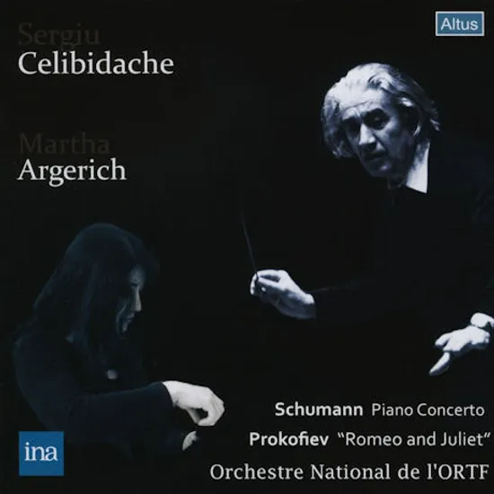 SCHUMANN: PIANO CONCERTO & PROKOFIEV: ROMEO AND JULIET/ MARTHA ARGERICH, SERGIU CELIBIDACHE [슈만 피아노 협주곡, 프로코피에프: 로미오와 줄리엣 모음곡]