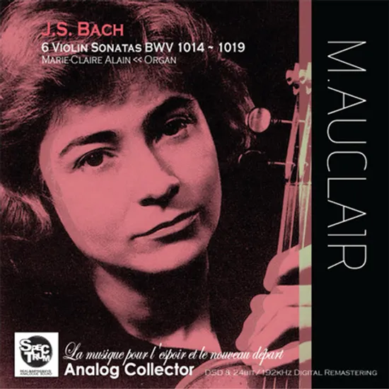 VIOLIN SONATAS/ MICHELE AUCLAIR [바흐: 소나타 전곡 - 미셸 오클레르]