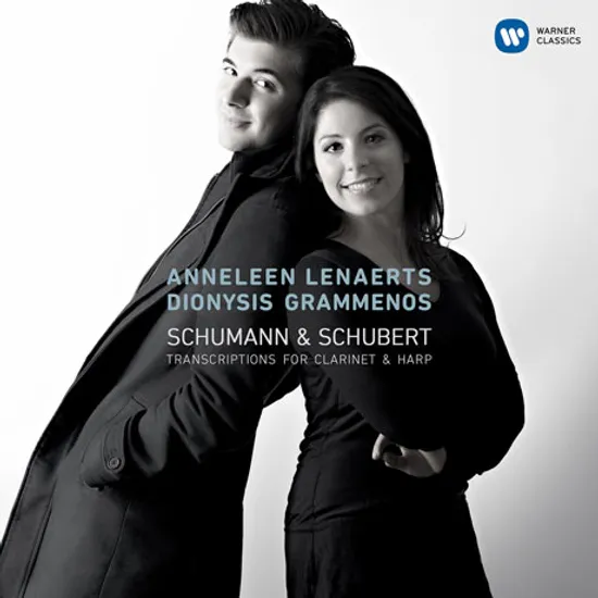 TRANSCRIPTIONS FOR CLARINET & HARP/ ANNELEEN LENAERTS, DIONYSIS GRAMMENOS [클라리넷과 하프로 연주하는 슈베르트: 아르페지오네 소나타 & 슈만: 환상소곡 - 그람메노스, 레나어츠]