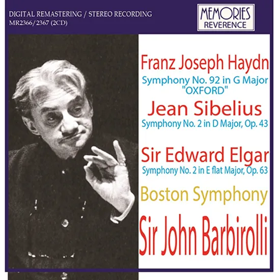 HAYDN, SIBELIUS, ELGAR: SYMPHONIES [하이든, 시벨리우스, 엘가: 교향곡 - 존 바비롤리]