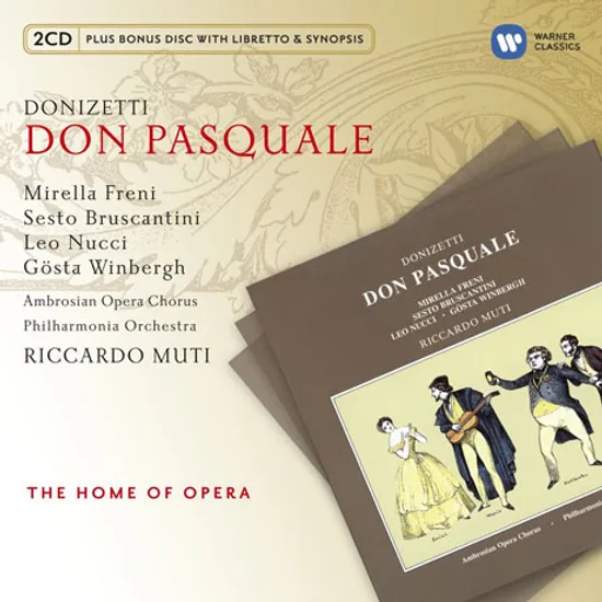 DON PASQUALE/ RICCARDO MUTI [BONUS CD] [THE HOME OF OPERA] [도니제티: 돈 파스콸레]