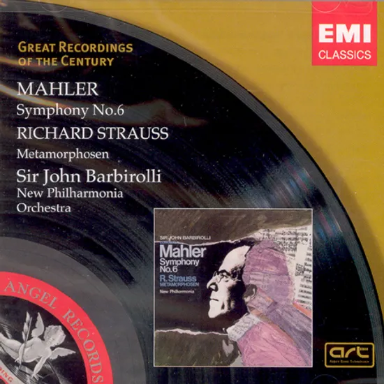 SYMPHONY NO.6 & METAMORPHOSEN/ JOHN BARBIROLLI [GROC] [말러: 교향곡 6번, 메타모르포젠 - 바비롤리]