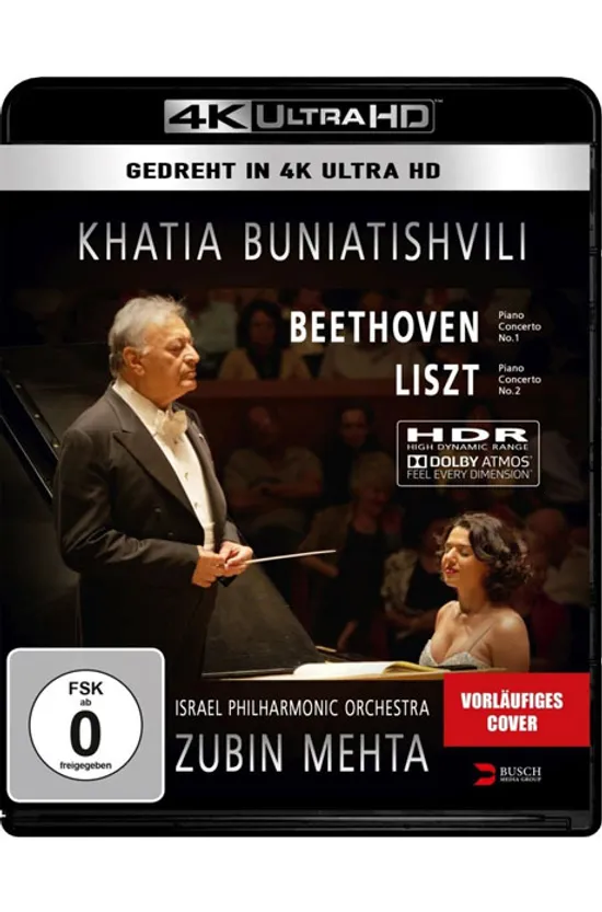 PIANO CONCERTO NO.2 & NO.1/ KHATIA BUNIATISHVILI, ZUBIN MEHTA [4K UHD] [카티아 부니아티쉬빌리 & 주빈 메타: 리스트 피아노 협주곡 2번 & 베토벤: 피아노 협주곡 1번 (텔 아비브 라이브)]