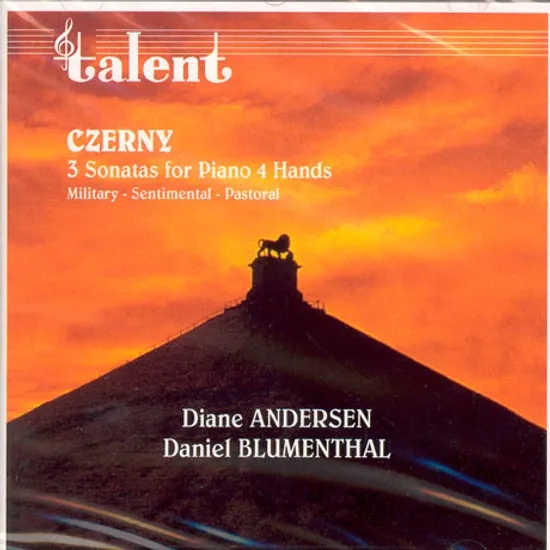 3 SONATAS FOR PIANO 4 HANDS/ DIANE ANDERSEN/ DANIEL BLUMENTHAL [체르니 피아노작품집]