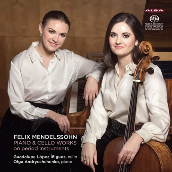 PIANO & CELLO WORKS/ GUADALUPE LOPEZ INIGUEZ, OLGA ANDRYUSHCHENKO [SACD HYBRID] [멘델스존: 첼로 소나타 & 협주적 변주곡 - 과달루페 로페스 이니게스, 올가 안드류시첸코]