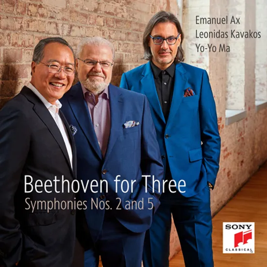 BEETHOVEN FOR THREE: SYMPHONIES NOS.2 AND 5/ EMANUEL AX, LEONIDAS KAVAKOS, YO-YO MA [베토벤: 교향곡 2, 5번 트리오 앨범 - 요요마, 레오니다스 카바코스, 엠마뉴엘 엑스]