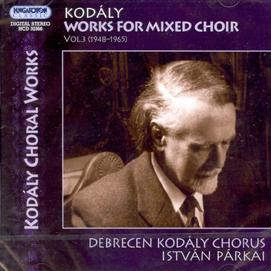 WORKS FOR MIXED CHOIR VOL.3/ ZOLTAN BATKI FAZEKAS/ DEBRECEN KODALY CHORUS/ ISTVAN PARKAI